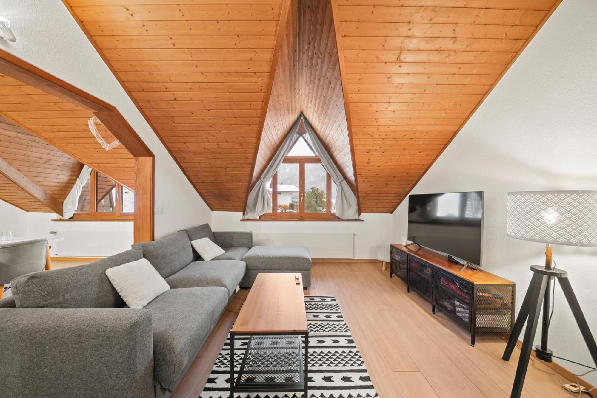 Cosy Appartement Lumineux Et Spacieux A Charmey Ngoại thất bức ảnh